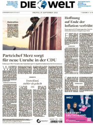 : Die Welt - 29. September 2023