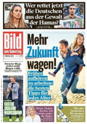 :  Bild am Sonntag vom 15 Oktober 2023