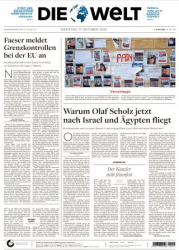 :  Die Welt vom 17 Oktober 2023