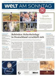 :  Die Welt am Sonntag Frühausgabe vom 21 Oktober 2023