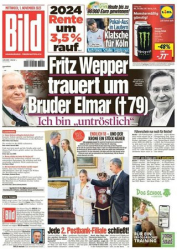 :  Bild Zeitung vom 01 November 2023