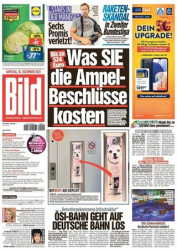 :  Bild Zeitung vom 16 Dezember 2023