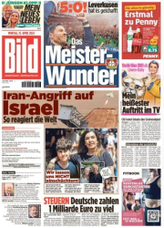 :  Bild Zeitung vom 15 April 2024