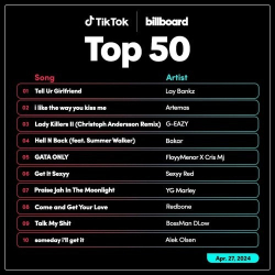 : TikTok Billboard Top 50 Singles Chart 27.04.2024