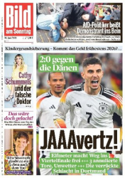 :  Bild am Sonntag vom 30 Juni 2024