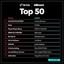 : TikTok Billboard Top 50 Singles Chart (29.06.2024)