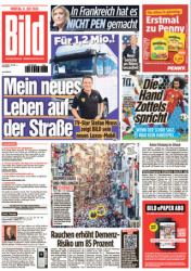 :  Bild Zeitung vom 08 Juli 2024