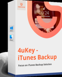 : Tenorshare 4uKey iTunes Backup hidden