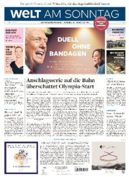 :  Die Welt am Sonntag (Frühausgabe) vom 27 Juli 2024