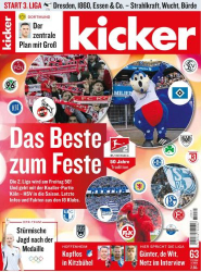 : Kicker Sportmagazin No 63 vom 01  August 2024
