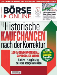 : Börse Online Finanzmagazin No 33 vom 14  August 2024
