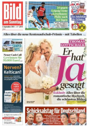 :  Bild am Sonntag vom 01 September 2024