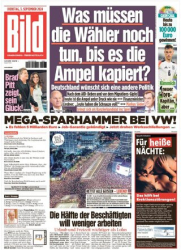 :  Bild Zeitung vom 03 September 2024