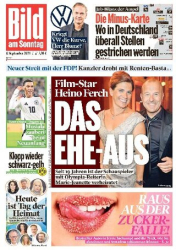 :  Bild am Sonntag vom 08 September 2024