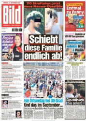 : Bild Zeitung vom 09 September 2024