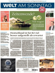 :  Die Welt am Sonntag Frühausgabe vom 21 September 2024