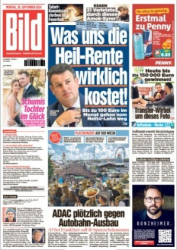 : Bild Zeitung vom 30. September 2024