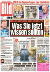 : Bild Zeitung vom 15. Oktober 2024