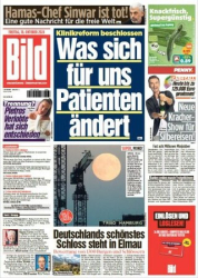 :  Bild Zeitung vom 18 Oktober 2024